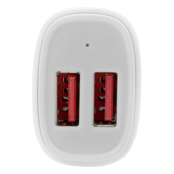 StarTech.com Dual-Port USB Car Charger - 24W/4.8A - White