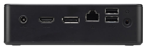 Shuttle Nano PC NC10U7 , Intel i7-8565U, 1x HDMI, 1x DP, 1x 2.5" bay, 1x M.2, 1x LAN, 1x COM, Wifi, 24/7 permanent operation, incl. VESA & Stand