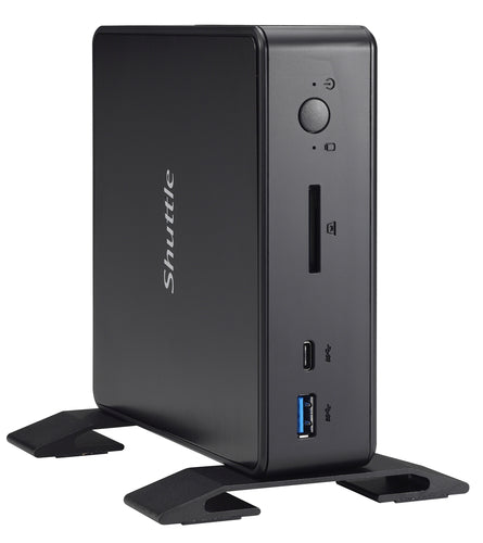Shuttle Nano PC NC10U7 , Intel i7-8565U, 1x HDMI, 1x DP, 1x 2.5" bay, 1x M.2, 1x LAN, 1x COM, Wifi, 24/7 permanent operation, incl. VESA & Stand