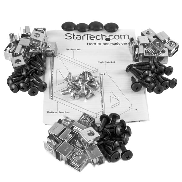 StarTech.com 12U 2-Post Open Frame Desktop Server Rack, 19in Compact Space-Saving Floor IT Rack with 350lb (160kg) Weight Capacity
