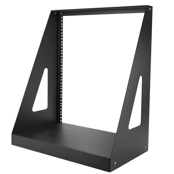 StarTech.com 12U 2-Post Open Frame Desktop Server Rack, 19in Compact Space-Saving Floor IT Rack with 350lb (160kg) Weight Capacity