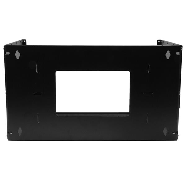 StarTech.com 2-Post 4U Open Frame Wall Mount Network Rack with Built-in Shelf, Wall Mount Data Rack with Adjustable Depth for AV / Computer / IT Equipment, Small Wall-Mount Server Rack - TAA Compliant