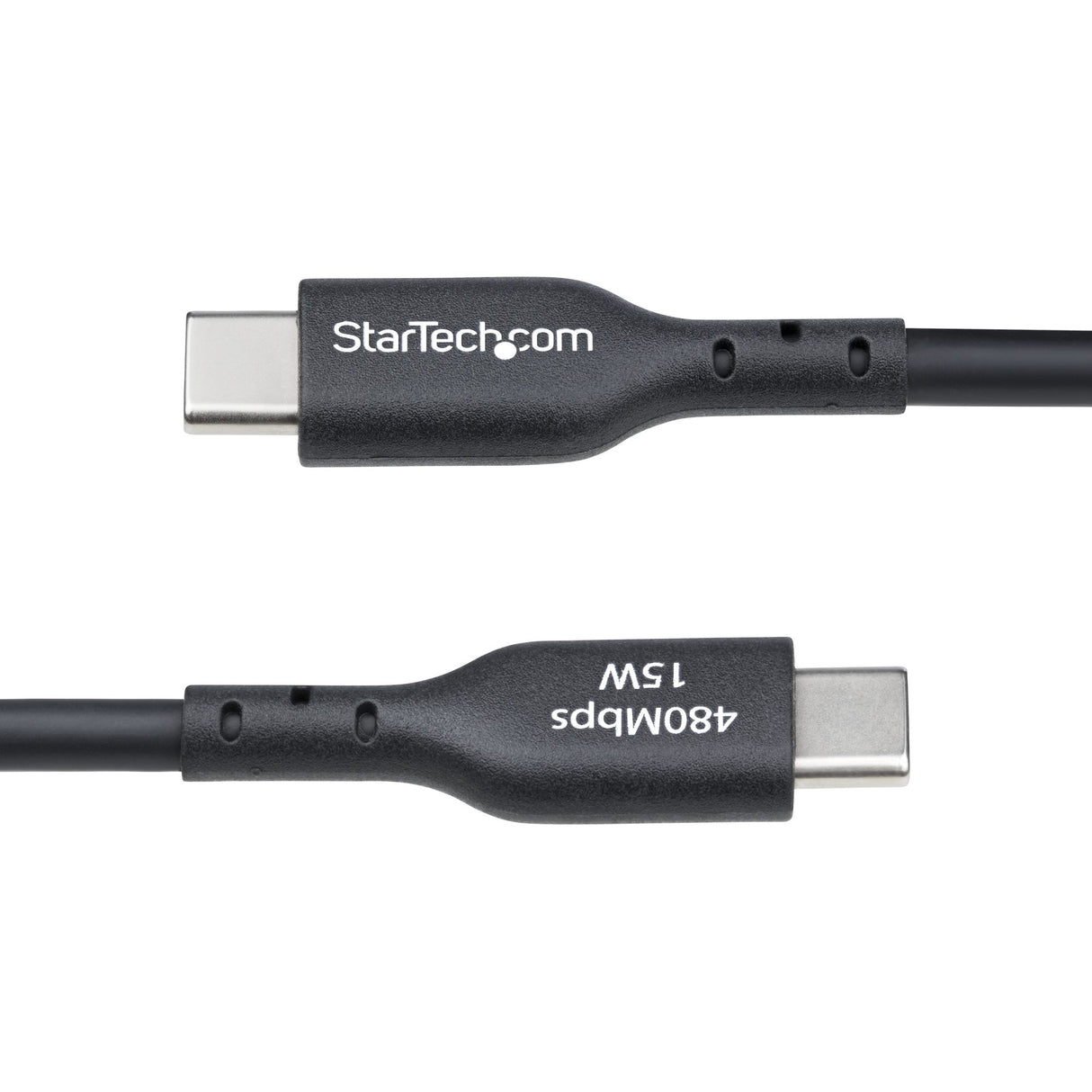StarTech.com 10ft (3m) USB-A to USB-C Charging Cable, Charge & Sync, 3A, USB 2.0, TPE Jacket - Black USB Charging Cord