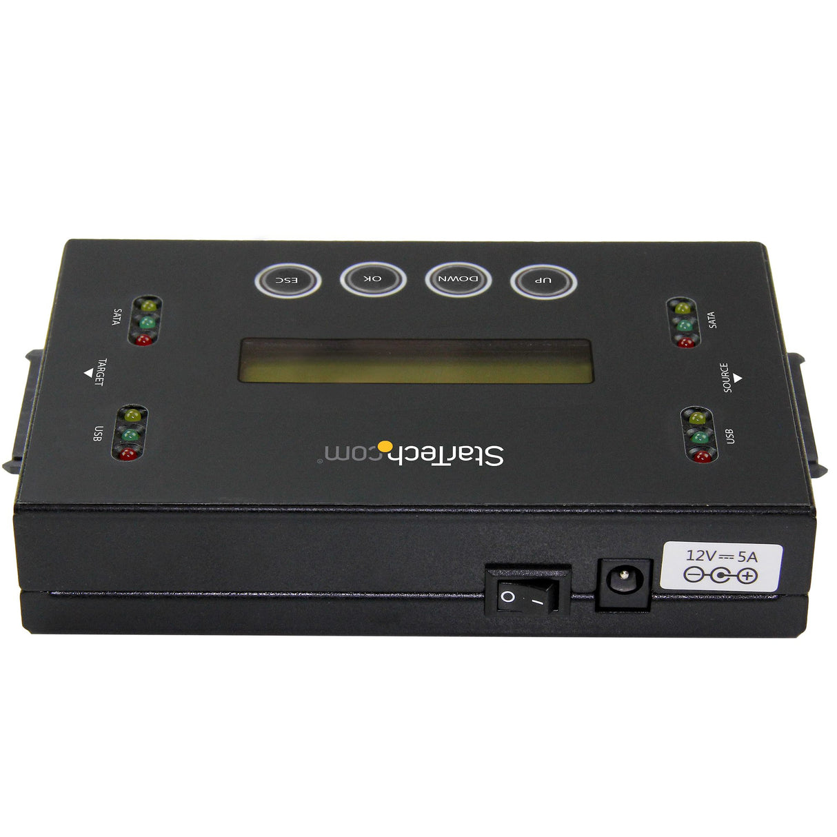 StarTech.com 1:1 Standalone Hard Drive and USB Flash Disk Duplicator and Eraser, USB Thumb Drive and SATA HDD/SSD Disk Cloner and Eraser, Hardrive Copier/Sanitizer/Wiper, LCD display, TAA