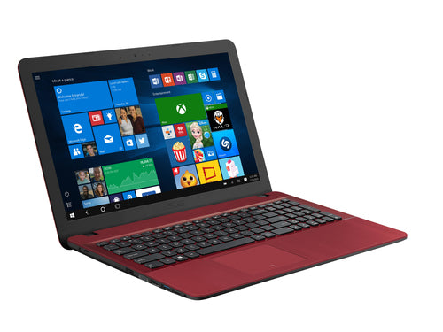 ASUS Vivobook Max X541NA-QC1-RD-CB laptop Intel® Celeron® N3350 39.6 cm (15.6") HD 4 GB DDR3L-SDRAM 1 TB HDD Wi-Fi 4 (802.11n) Windows 10 Home Red