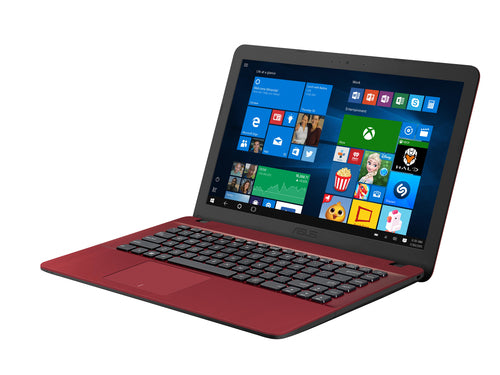 ASUS Vivobook Max X541NA-QC1-RD-CB laptop Intel® Celeron® N3350 39.6 cm (15.6") HD 4 GB DDR3L-SDRAM 1 TB HDD Wi-Fi 4 (802.11n) Windows 10 Home Red