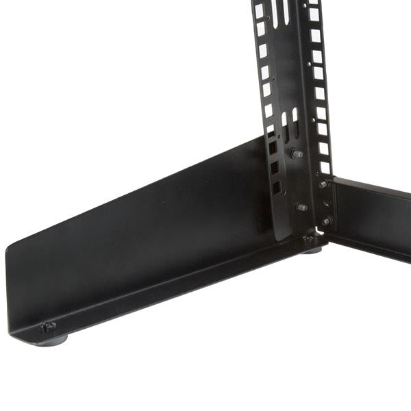 StarTech.com 2-Post 8U Desktop Server Rack, Small Open Frame 19in Computer Rack, Compact Network Rack for AV / Studio / Data / IT Equipment - Free Standing Two-Post Home/Office Rack - TAA