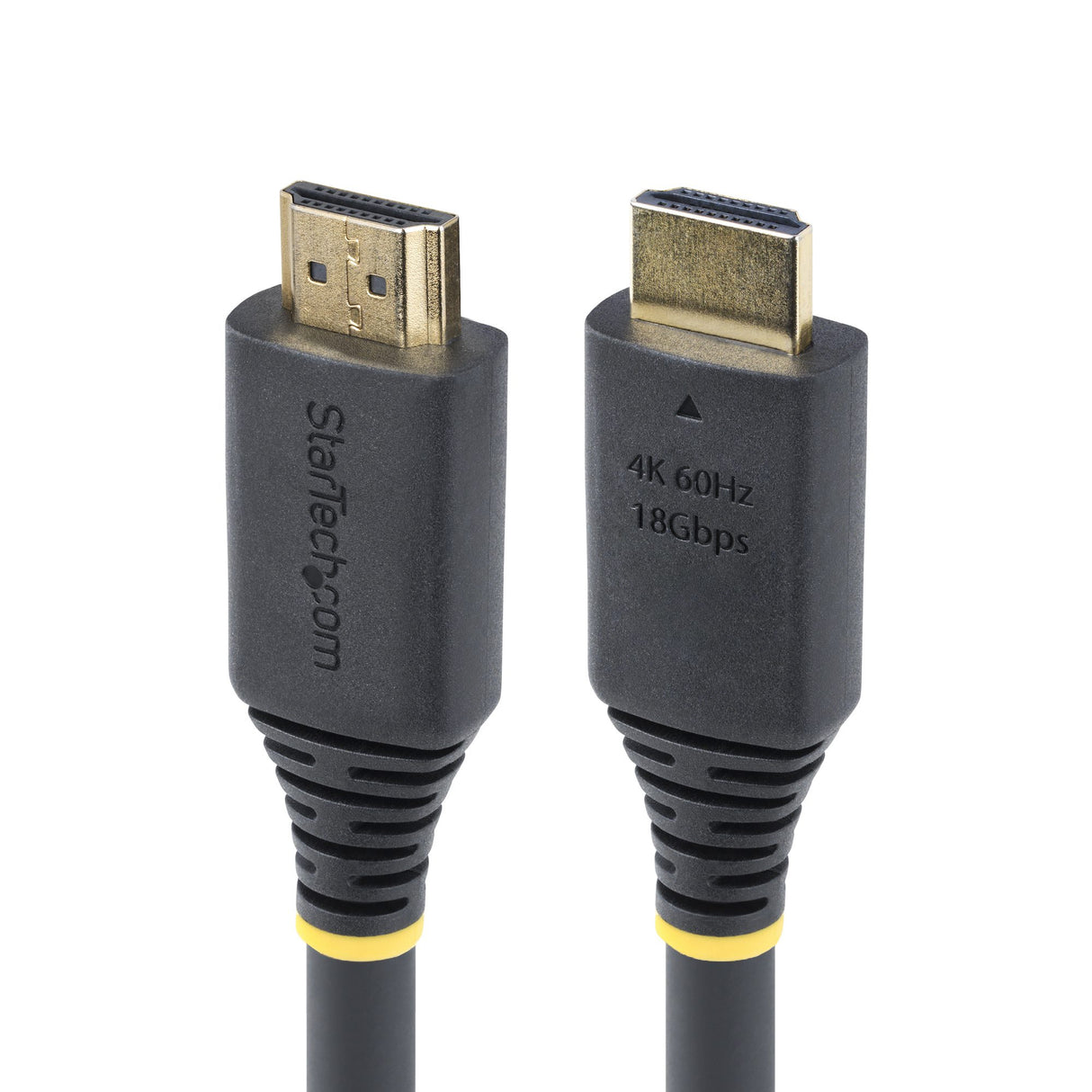 StarTech.com 50ft (15.2m) Active High Speed HDMI Cable, 4K 60Hz/1440p 144Hz, HDR10/HDCP 2.2/ARC, 18Gbps, UHD HDMI 2.0 Cord for TV/Monitor/Display, TPE Jacket
