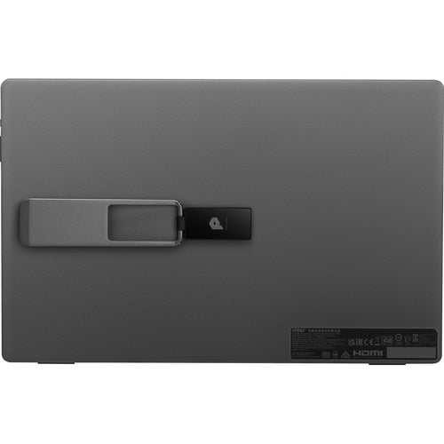 MSI Pro MP161 15.6" Portable Monitor, Adjustable kickstand, FHD (1920 x 1080), 60Hz, IPS, 2x USB-C, Mini HDMI, Speakers, Anti-Flicker, Less Blue light, Black
