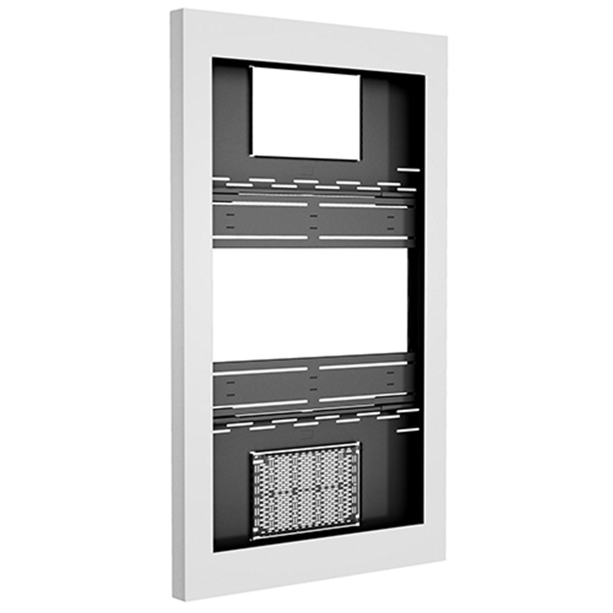 Chief ImpactTM On-Wall Kiosk with Protective Glass - Portrait 65 Inch White