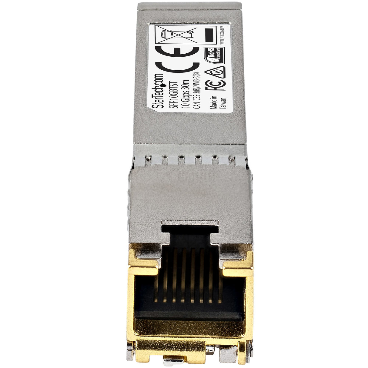 StarTech.com Cisco GLC-T Compatible SFP Module - 1000BASE-T - SFP to RJ45 Cat6/Cat5e - 1GE Gigabit Ethernet SFP - RJ-45 100m - Cisco Firepower, ASR920, IE2000 - TAA