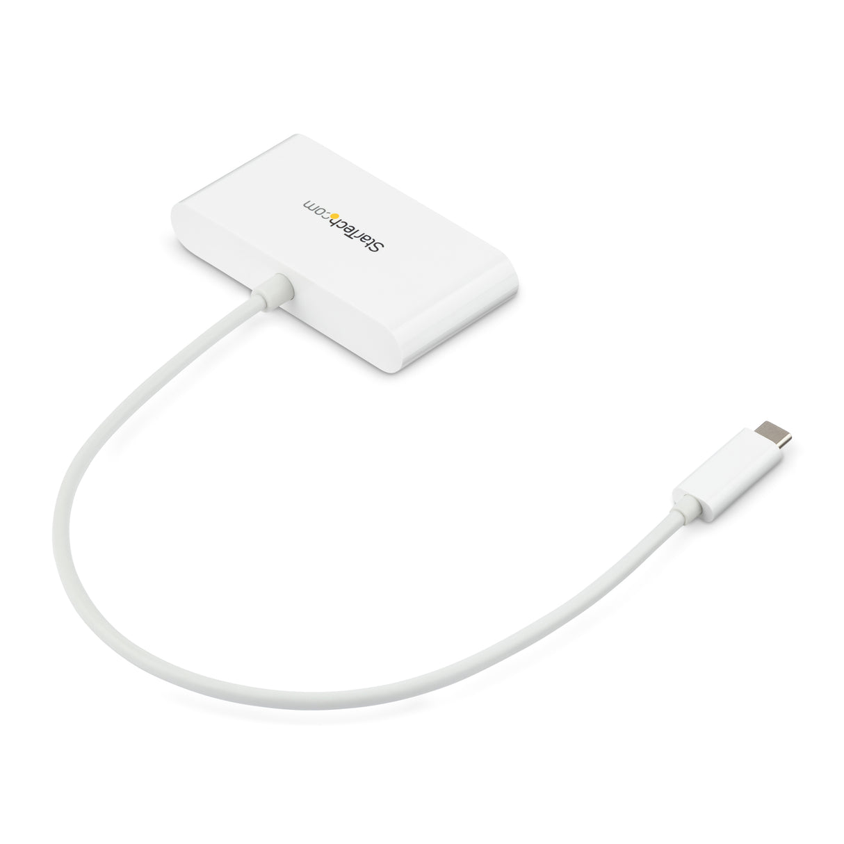 StarTech.com 3-Port USB-C Hub with Gigabit Ethernet - USB-C to 3x USB-A - USB 3.0 Hub - 5Gbps - White