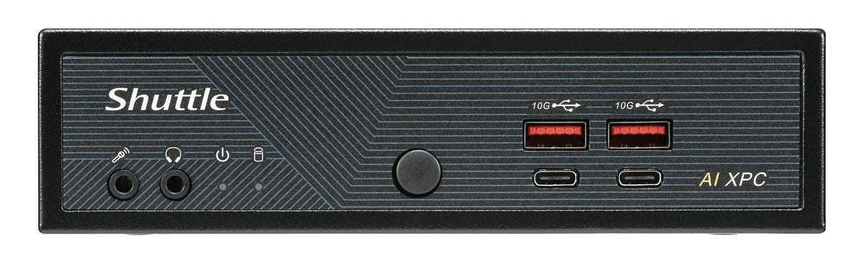Shuttle Slim AI PC DN11H7 Intel Core Ultra 7 155H, Intel Arc graphics, 2xHDMI, 2x DP, 4x 2.5 Gbit LAN, VESA, 24/7 permanent operation