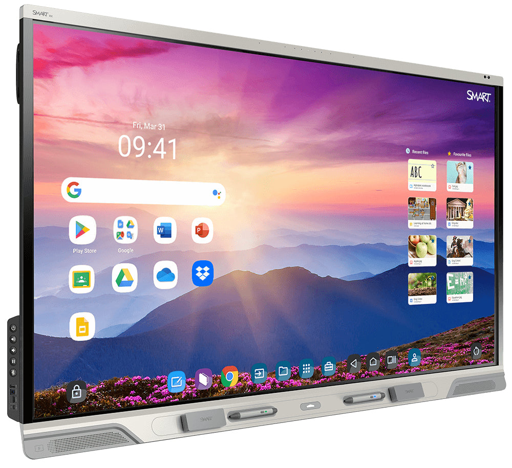 SMART Technologies RX286 interactive whiteboard 2.18 m (86") 3840 x 2160 pixels Touchscreen White USB / Bluetooth