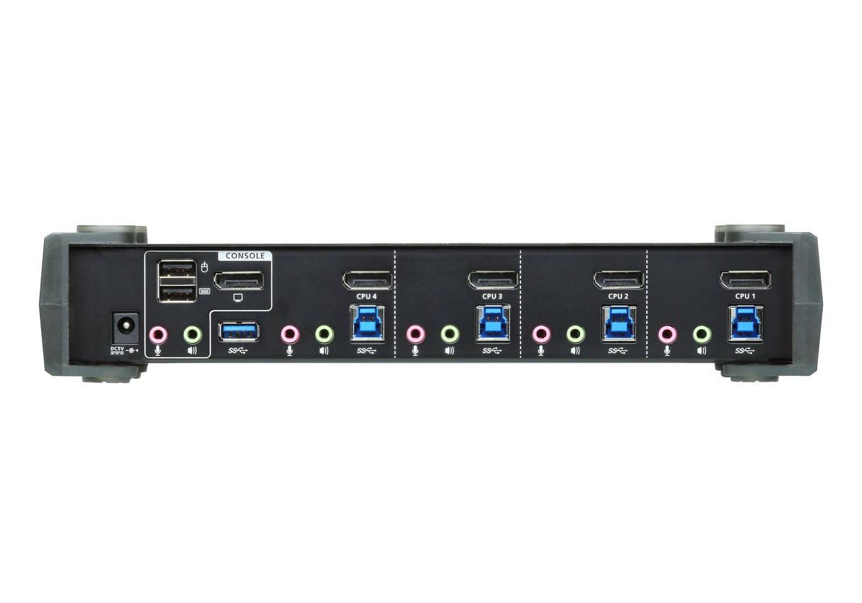 ATEN 4-Port USB 3.1 Gen 1 4K DisplayPort 1.2 KVMP™ Switch with Audio (KVM cables included)