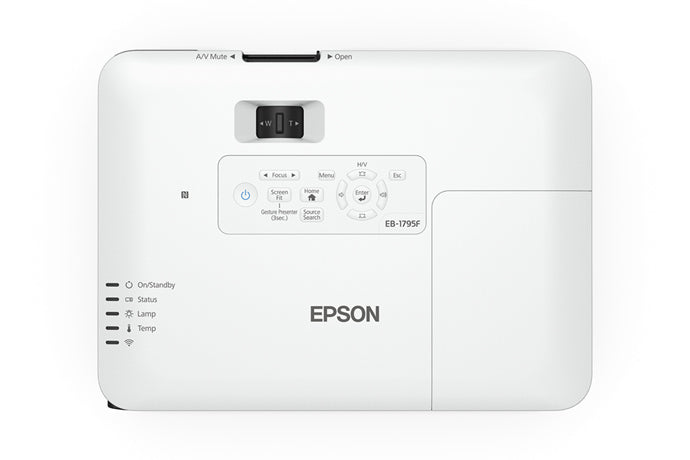 Epson PowerLite 1795F Standard throw projector 3200 ANSI lumens 3LCD 1080p (1920x1080) Black, White
