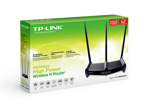 TP-Link TL-WR941HP wireless router Fast Ethernet Single-band (2.4 GHz) Black