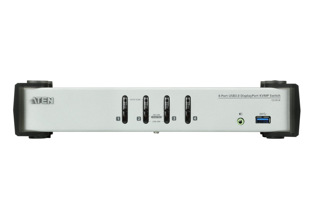 ATEN CS1914 KVM switch Black, Grey