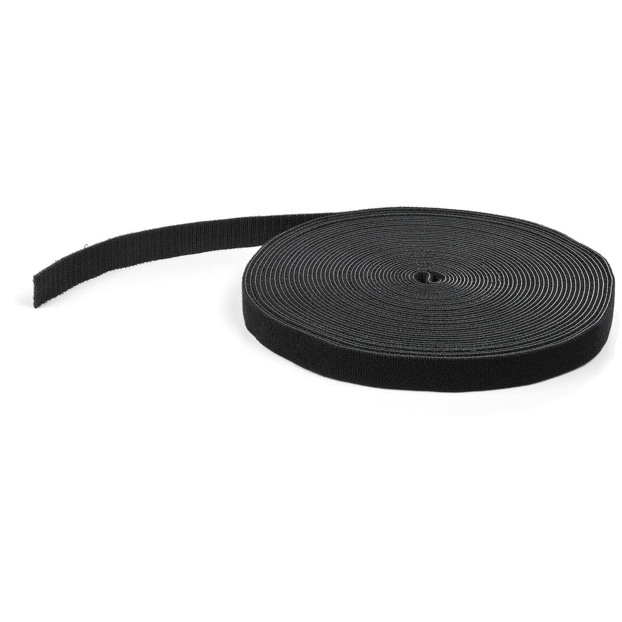 StarTech.com 50ft (15.2m) Hook and Loop Roll, Black, Cut-to-Size Reusable Cable Ties, Bulk Industrial Wire Fastener Tape, Adjustable Fabric Wraps, Reusable Self Gripping Cable Management Straps