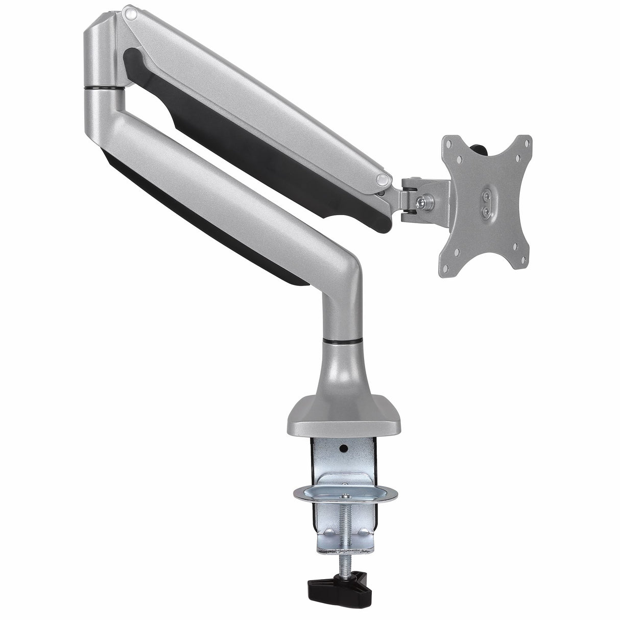 StarTech.com Desk Mount Monitor Arm - Heavy Duty Ergonomic VESA Monitor Arm - Single 32" (19.8lb/9kg) Display - Full Motion, Height Adjustable, Articulating - Aluminum - C-Clamp/Grommet - Silver