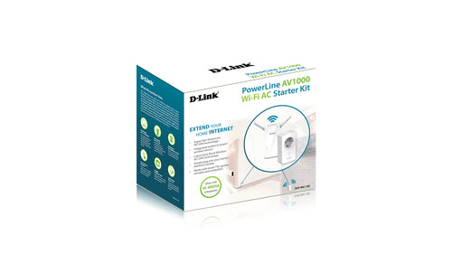 D-Link DHP-W611AV PowerLine network adapter 1000 Mbit/s Ethernet LAN Wi-Fi White 2 pc(s)