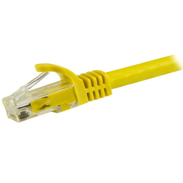StarTech.com 14ft CAT6 Ethernet Cable - Yellow CAT 6 Gigabit Ethernet Wire -250MHz 100W PoE RJ45 UTP Network/Patch Cord Snagless w/Strain Relief Individually Tested