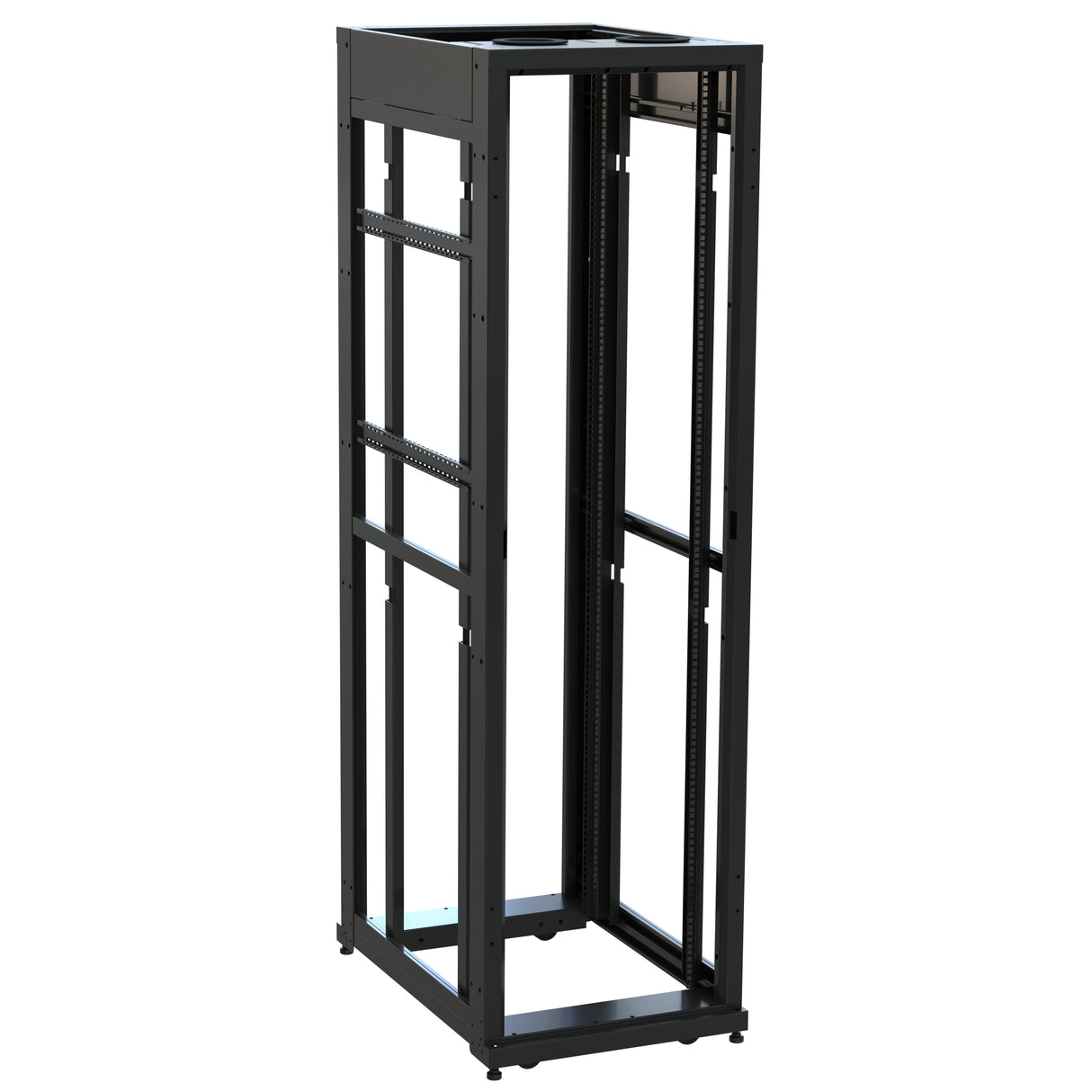 Middle Atlantic 45 RU SNE Series Rack Frame, 36 Inches Deep, 24 Inches Wide with Cage Nut Rackrail