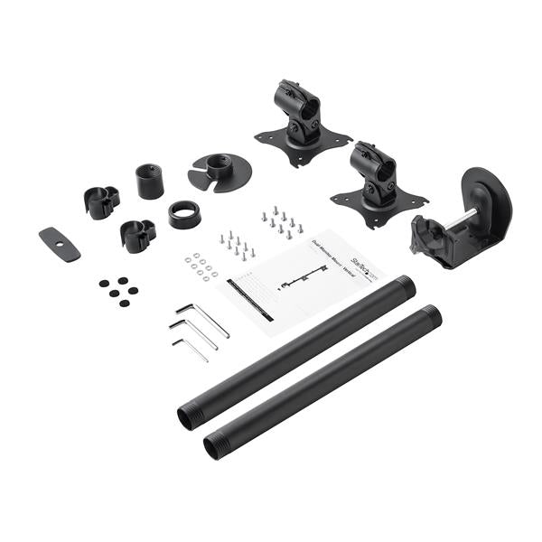 StarTech.com Desk-Mount Dual Monitor Mount, Vertical, Steel - For up to two 27" or 34" Ultrawide (22lb/10kg) VESA Mount Displays