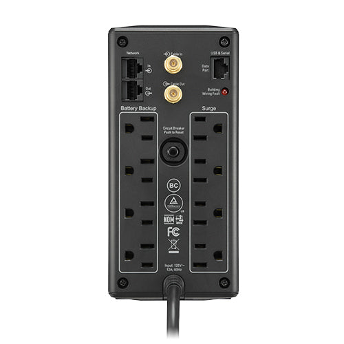 APC BX1000M uninterruptible power supply (UPS) Line-Interactive 1 kVA 600 W 8 AC outlet(s)