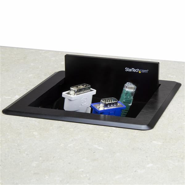 StarTech.com Conference Table Cable Management Box - Table Top - Conference Room AV - Conference Table Connectivity Box