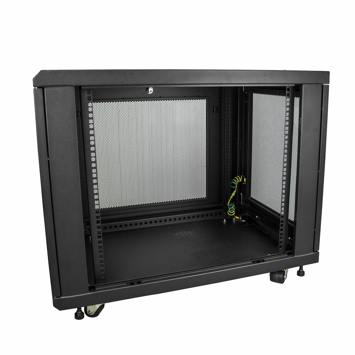 StarTech.com 12U Enterprise-Grade Server Rack Cabinet Kit, 19in Enclosed 4-Post Rack with Shelf and Cable Management, 29in (75cm) Mounting Depth, 992lb (450kg) Capacity