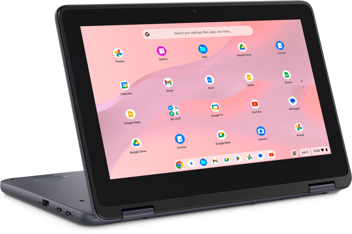 DELL Chromebook CC11260 2-in-1 Intel® N N150 Hybrid (2-in-1) 29.5 cm (11.6") Touchscreen HD 4 GB LPDDR5-SDRAM 64 GB eMMC Wi-Fi 6E (802.11ax) ChromeOS Grey US English