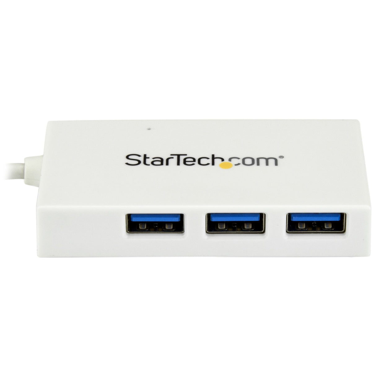 StarTech.com 4 Port USB C Hub with 1x USB-C & 3x USB-A Ports (SuperSpeed 5Gbps) - USB Bus Powered - Portable/Laptop USB 3.0 Adapter Hub - USB 3.2 Gen 1 Type-C Hub - White - TAA