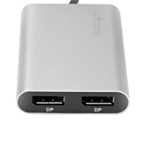 StarTech.com Thunderbolt 3 to Dual DisplayPort Adapter 4K 60Hz - Thunderbolt 3 Certified - Dual Monitor DisplayPort 1.2 Video Converter - Mac & Windows Compatible - Dual 4K DisplayPort