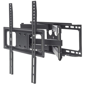 Manhattan Wall Mount for TV & Monitors (Full Motion), For screens 32" to 55", VESA compatibility: all between 100x100mm to 400x400mm - check the dimensions of the four mounting holes on back of screen to ensure it fits, Max 40kg, Black, Bracket...