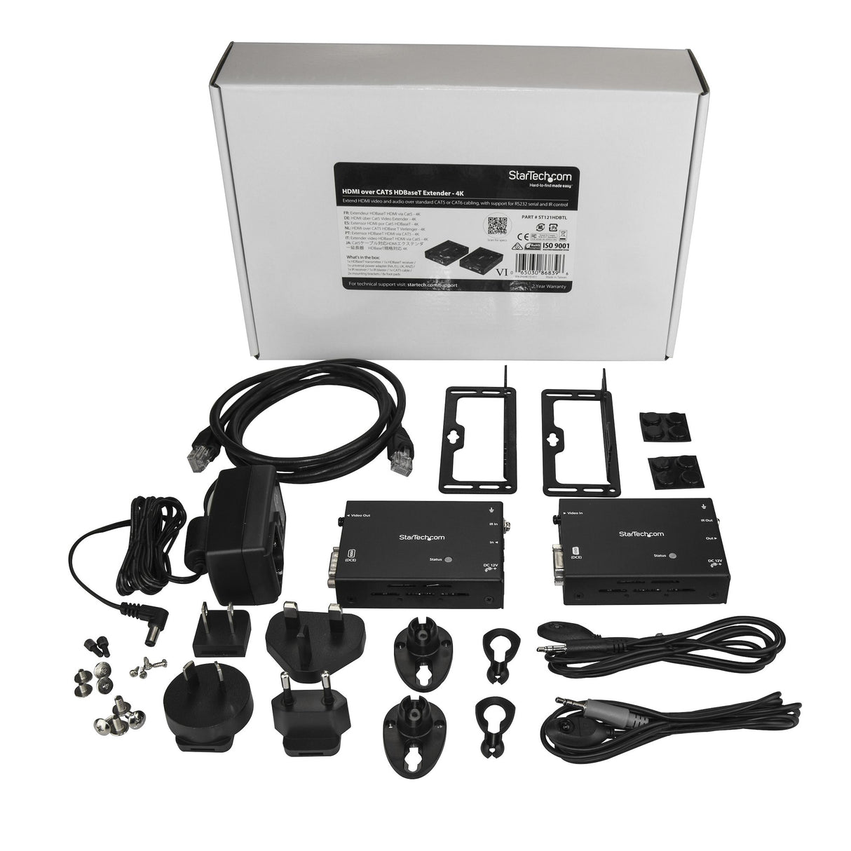 StarTech.com HDMI over CAT5e Extender with IR and Serial - HDBaseT Extender - 4K - TAA