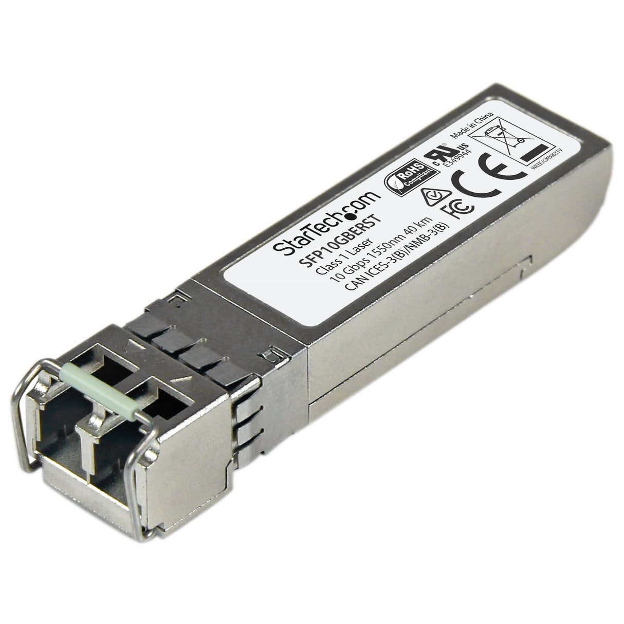 StarTech.com MSA Uncoded SFP+ Module - 10GBASE-ER - 10GbE Single Mode Fiber (SMF) Optic Transceiver - 10GE Gigabit Ethernet SFP+ - LC 40km - 1550nm - DDM
