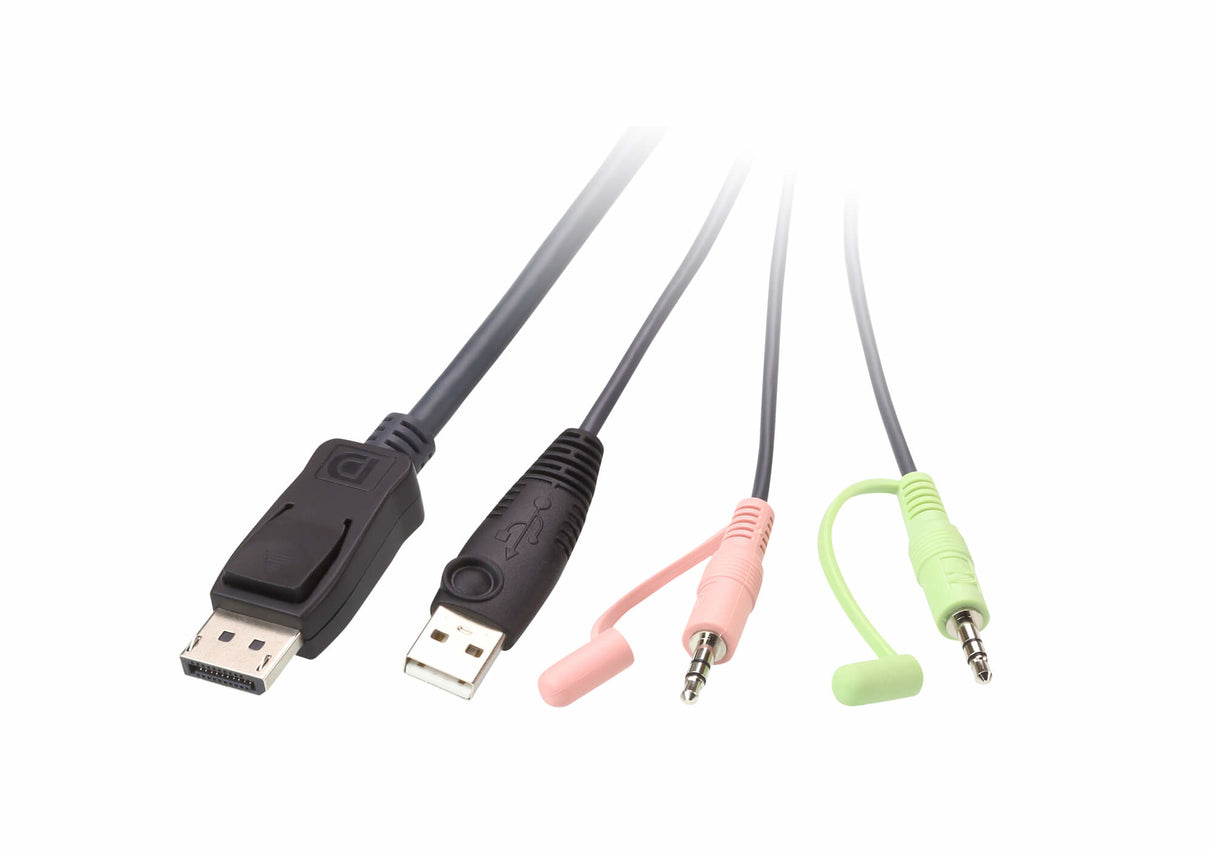 ATEN 2-Port USB DisPlayPort Cable KVM Switch