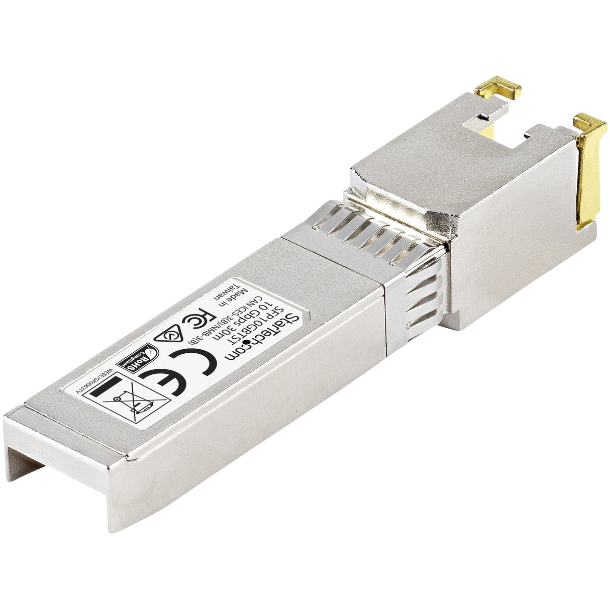 StarTech.com MSA Uncoded SFP+ Module - 10GBASE-T - SFP to RJ45 Cat6/Cat5e - 10GE Gigabit Ethernet SFP+ - RJ-45 30m