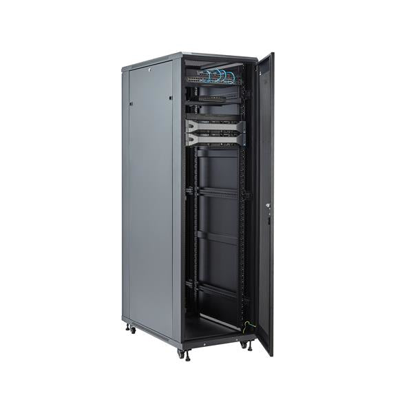 StarTech.com 42U Enterprise-Grade Server Rack Cabinet, 19in Enclosed 4-Post Rack with 36in (91cm) Mounting Depth and 2000lb (900kg) Weight Capacity