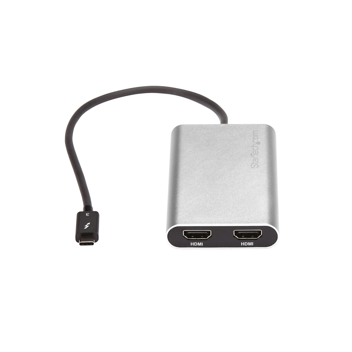 StarTech.com Thunderbolt to Dual HDMI 2.0 Adapter, Dual 4K 60Hz Thunderbolt to HDMI Converter, 2x HDMI Monitor Video Display Adapter, Thunderbolt Certified - Mac & Windows