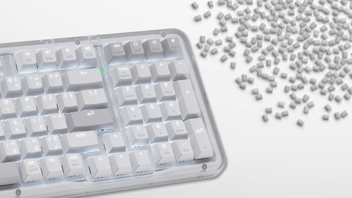 Logitech Alto Keys K98M keyboard Universal RF Wireless + Bluetooth QWERTY US English White
