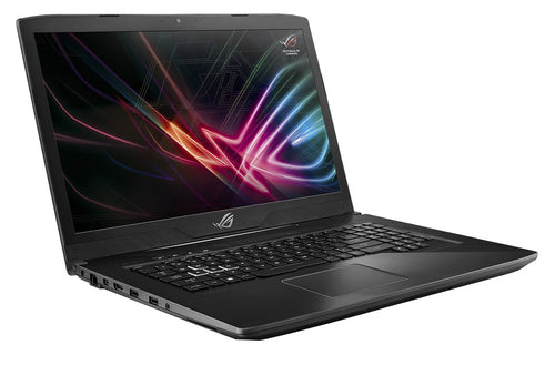 ASUS ROG Strix GL703GE-Q72SBP-CB laptop Intel® Core™ i7 i7-8750H 43.9 cm (17.3") Full HD 16 GB DDR4-SDRAM 1.25 TB Hybrid-HDD+SSD NVIDIA® GeForce® GTX 1050 Ti Wi-Fi 5 (802.11ac) Windows 10 Pro Black