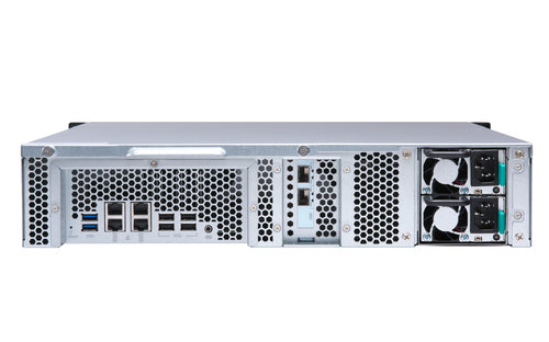 QNAP TS-1273U NAS Rack (2U) AMD Embedded R-Series SoC RX-421ND 16 GB DDR4 0 TB QNAP Turbo System Black