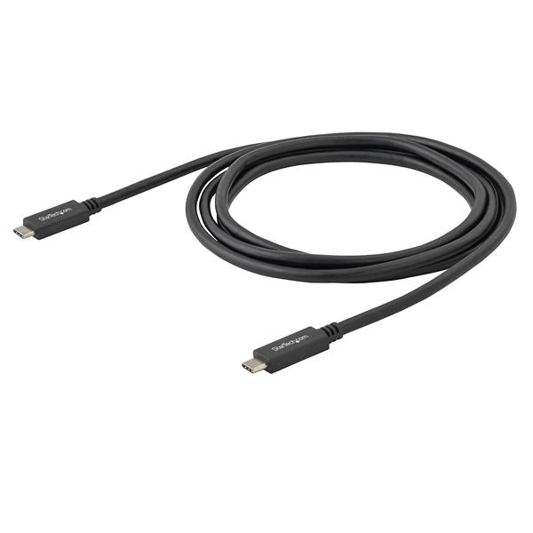 StarTech.com 1.6ft (50cm) USB-C Cable, USB 10Gbps, 60W (3A) Power Delivery, 8K 60Hz / 4K 144Hz DP Alt Mode - Thunderbolt Compatible