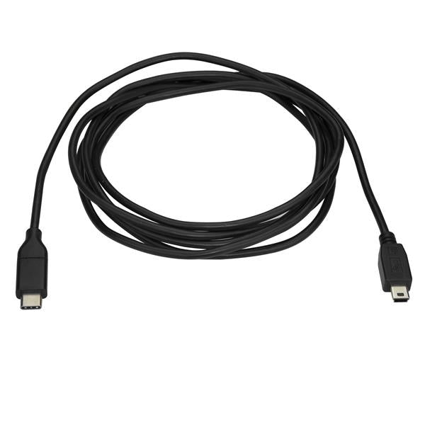 StarTech.com 6.6ft (2m) USB-C to Mini-USB Cable, Data Cord, USB 2.0, USB-C Data Transfer Cable