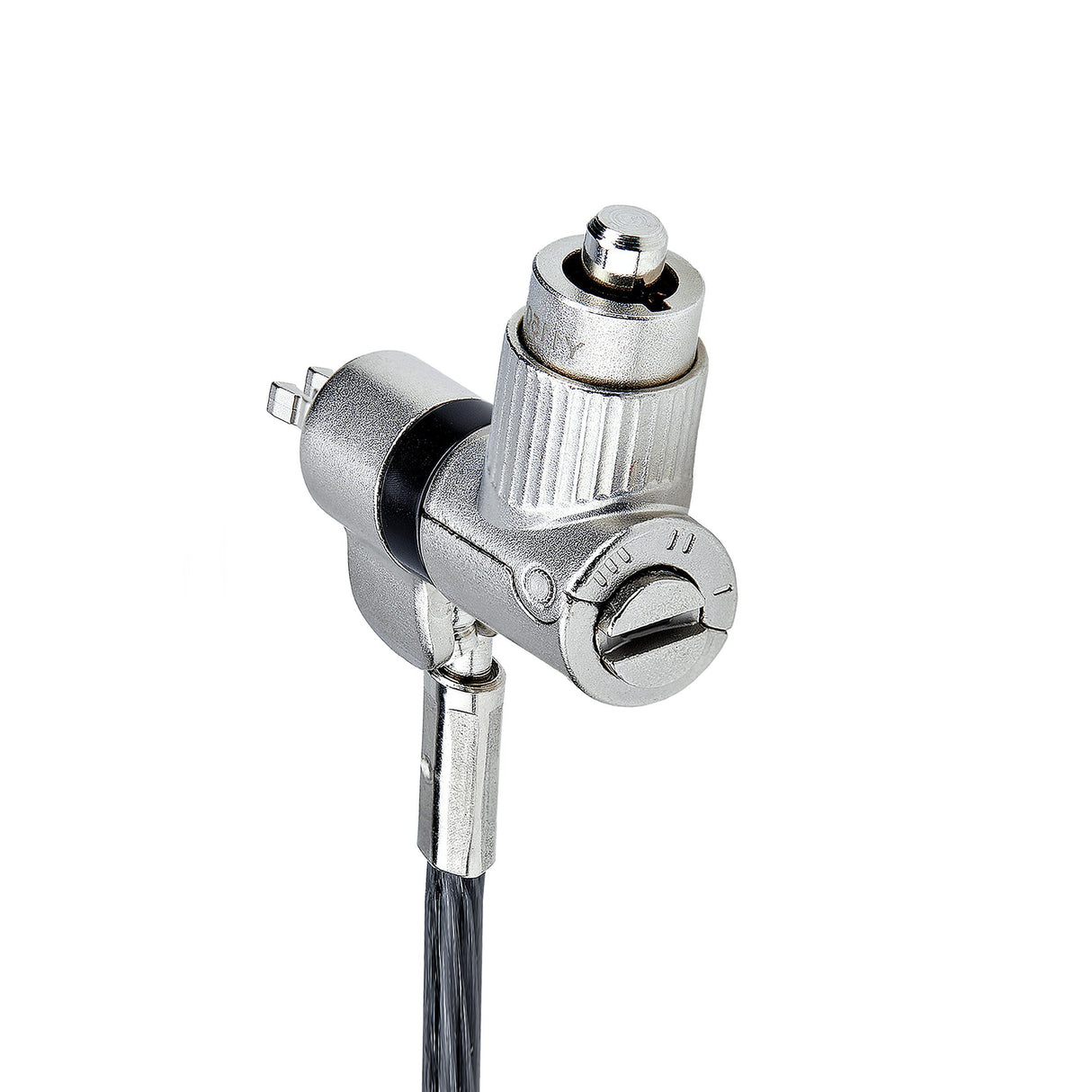 StarTech.com 3-in-1 Universal Laptop Lock 6.6ft (2m), Master Keyed Locking Cable, Compatible w/Noble Wedge®/Nano/K-Slot, Anti-Theft Cut-Resistant Cable, TAA