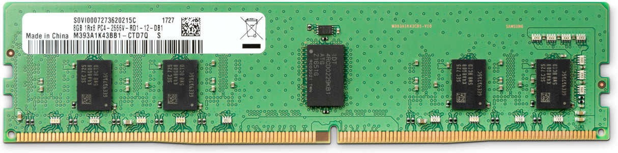 HP DDR4 ECC de 8 GB y 2666 MHz memory module 1 x 8 GB 288-pin DIMM