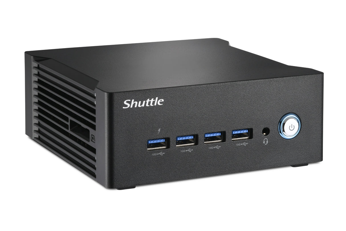 Shuttle Nano PC NT10H5, Intel Core Ultra 5 125H, Intel Arc graphics, 2xHDMI, 2xUSB 4.0 (DP), 2x2.5Gbit LAN, incl. VESA 24/7 permanent operation