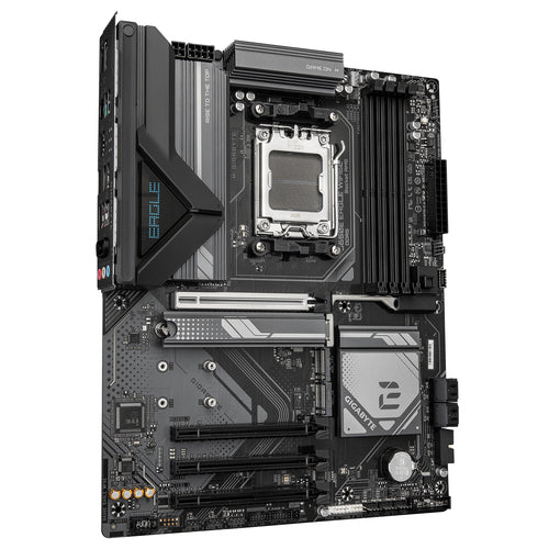 GIGABYTE B650E EAGLE WIFI6E Motherboard - AMD Ryzen 9000 Series CPUs, 8+2+2 Phases VRM, up to 8200MHz DDR5 (OC), 1xPCIe 5.0 + 2xPCIe 4.0 M.2, 2.5GbE LAN, WIFI 6E, USB 3.2 Gen 2